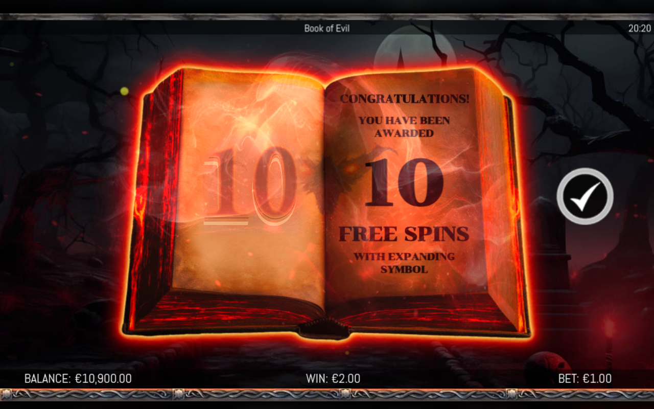 Book of Evil bonus round