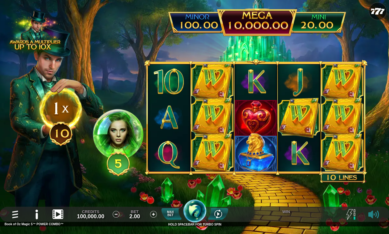 Book of Oz Magic 5 POWER COMBO base game