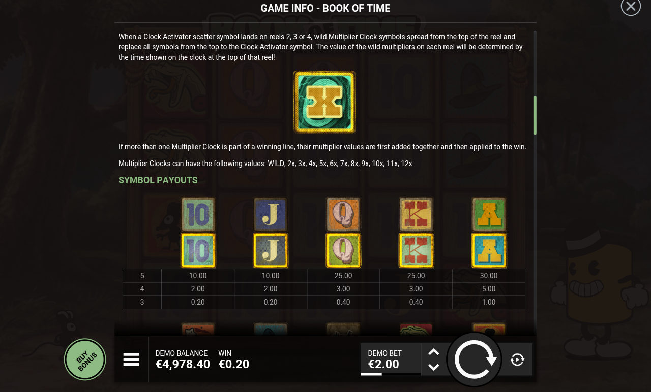 Book of Time What Time Is It? multiplier clocks rules