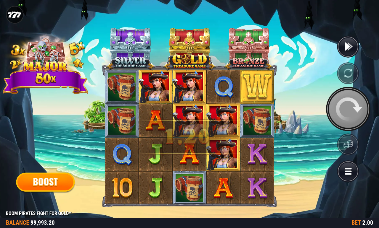 BOOM PIRATES FIGHT FOR GOLD gameplay