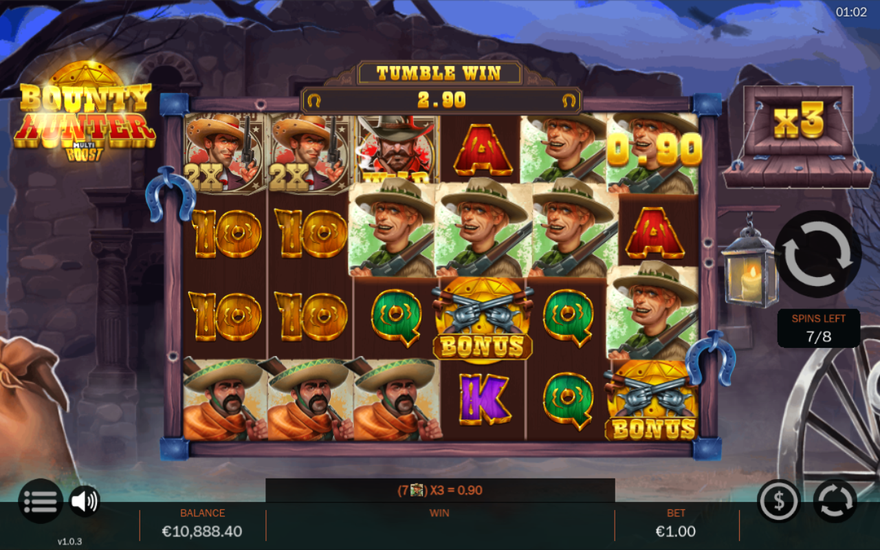 Bounty Hunter MultiBoost bonus round