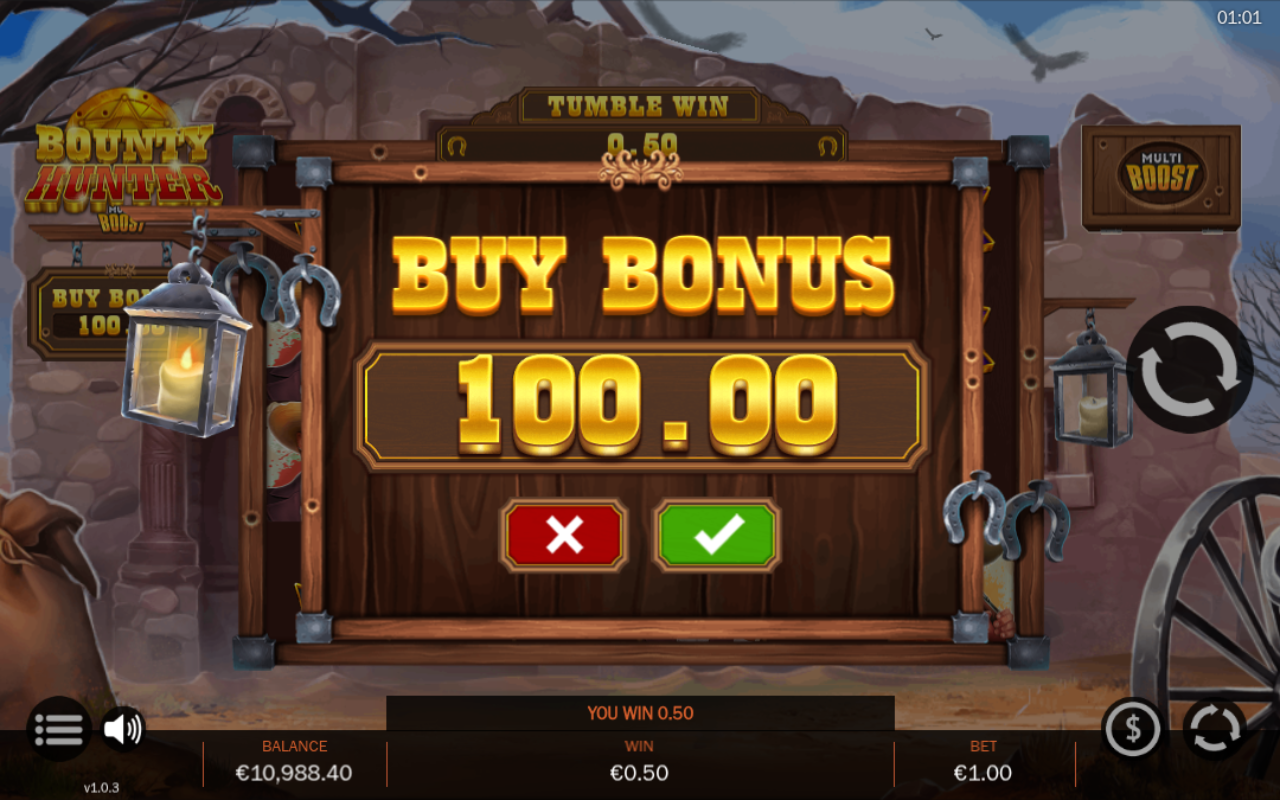 Bounty Hunter MultiBoost bonus buy