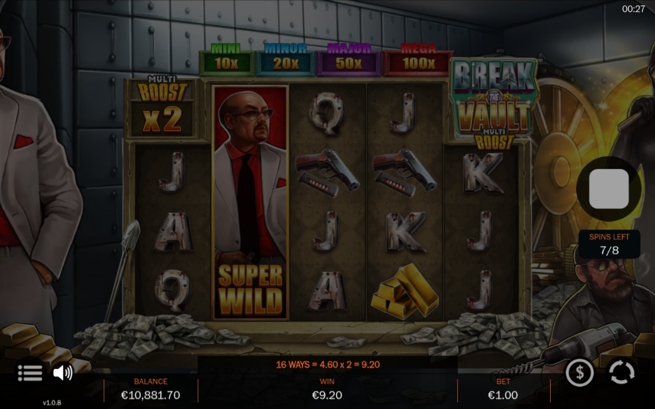 Break the Vault MultiBoost bonus round