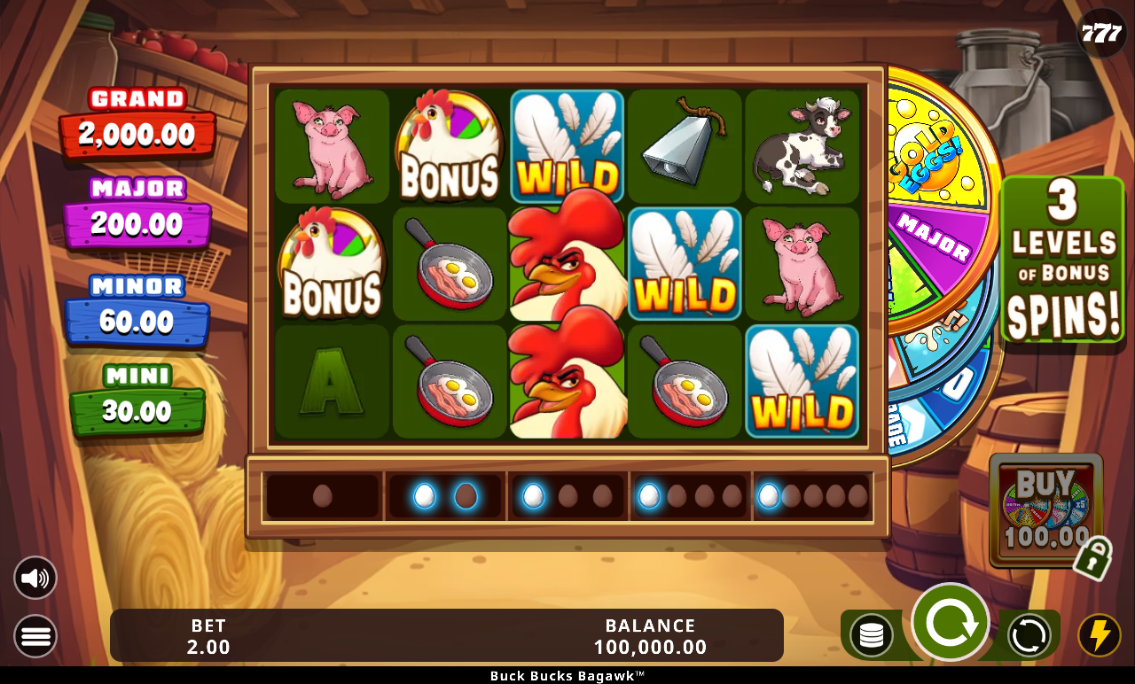 Buck Bucks Bagawk base game