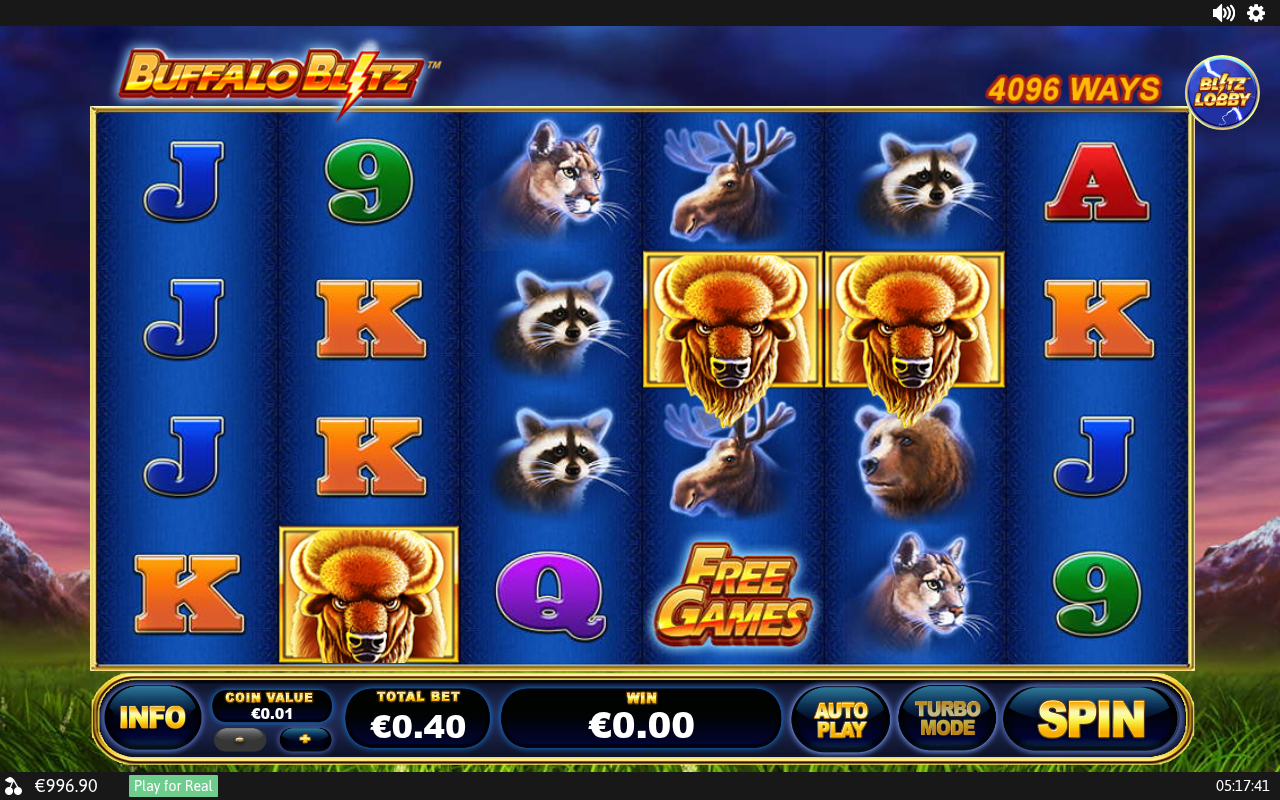 Buffalo Blitz gameplay