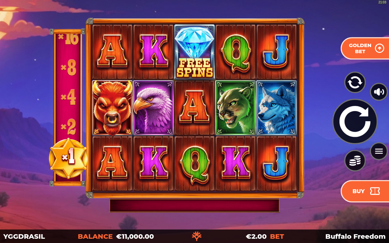 Buffalo Freedom DoubleMax base game