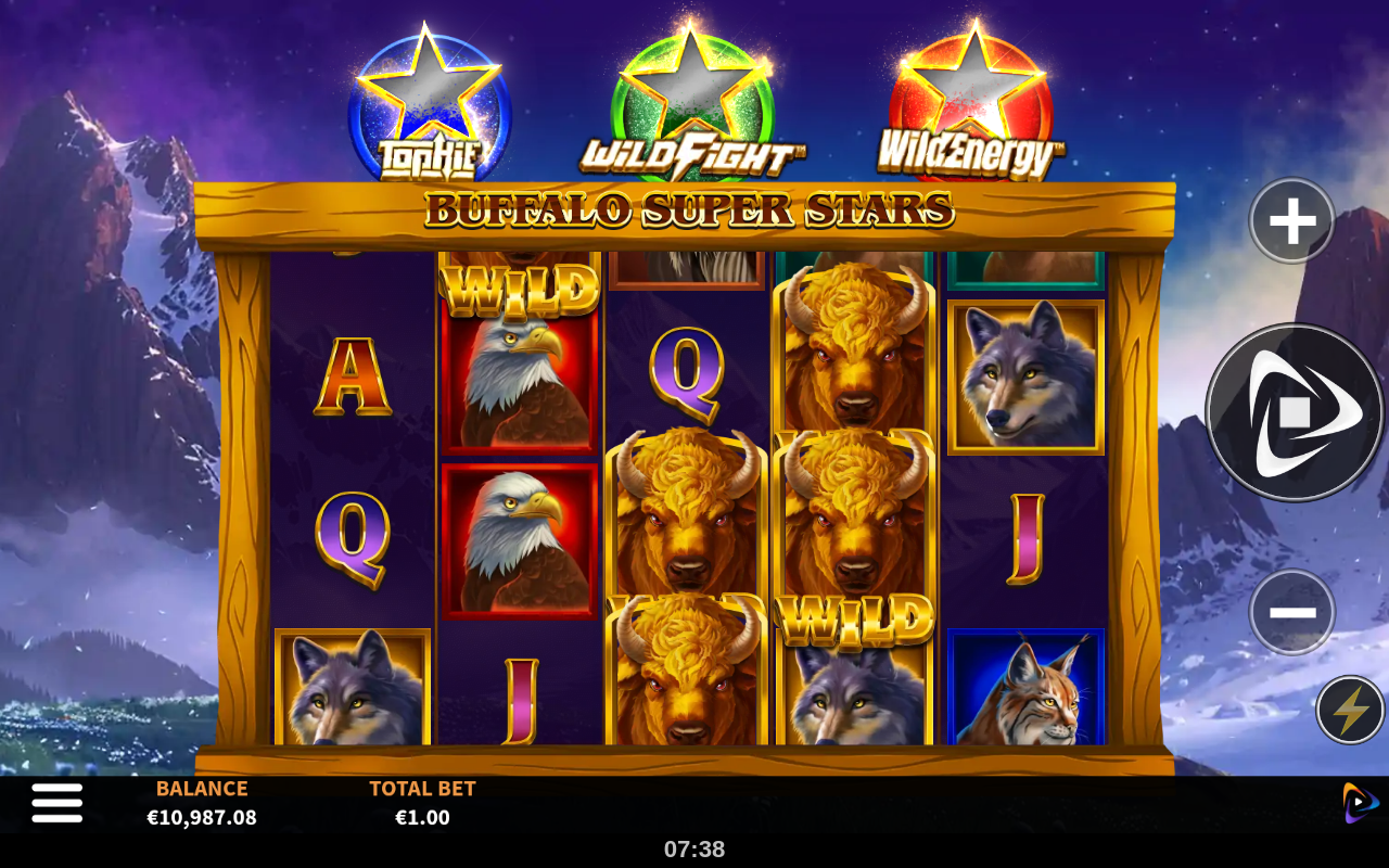 Buffalo Super Stars gameplay