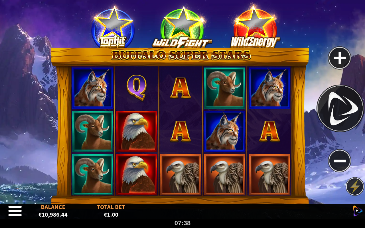 Buffalo Super Stars gameplay