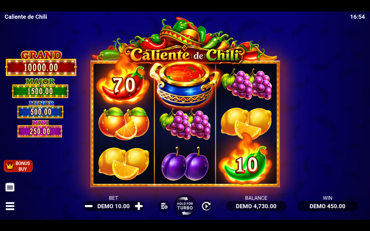 Caliente de Chili bonus round