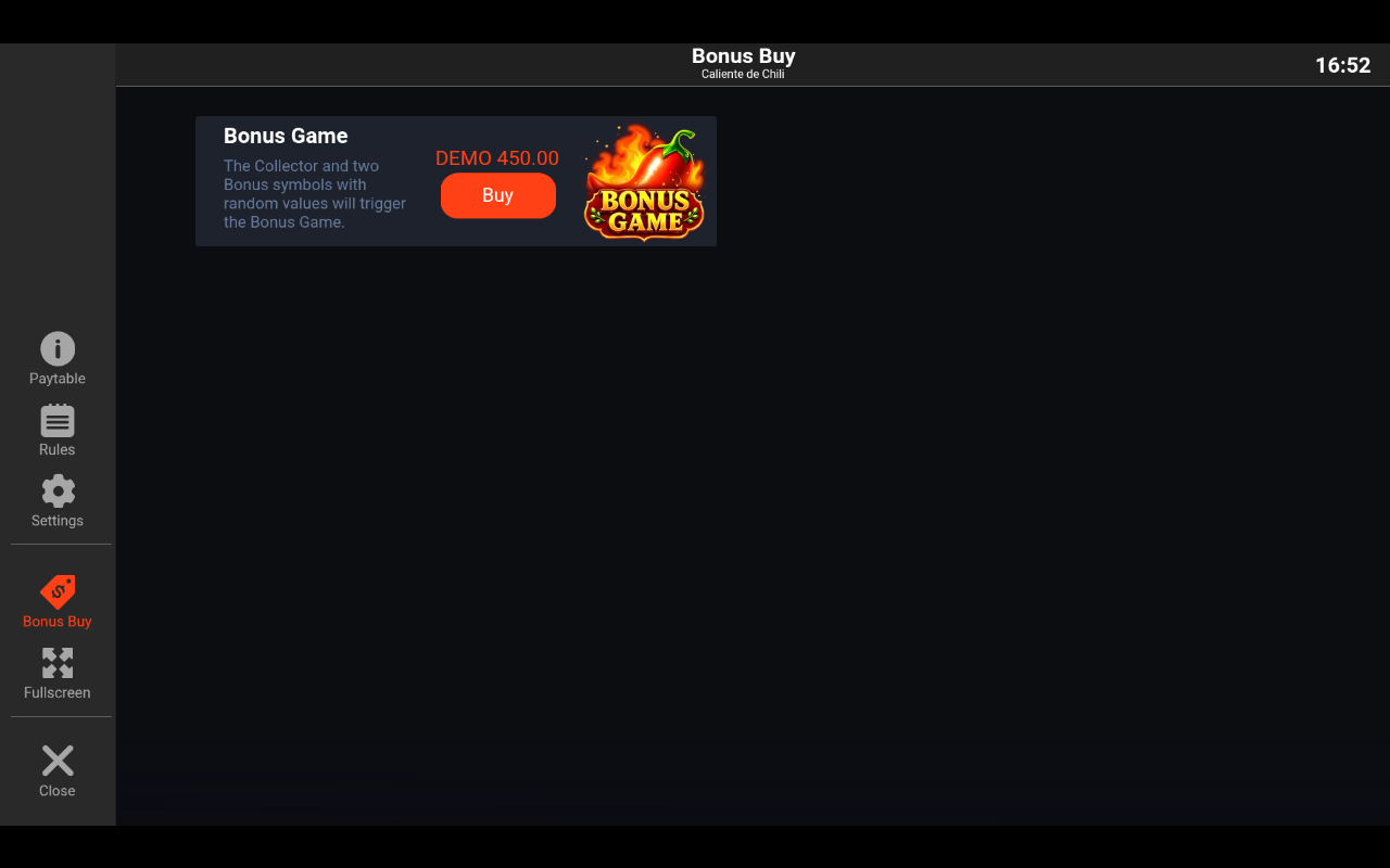 Caliente de Chili bonus buy