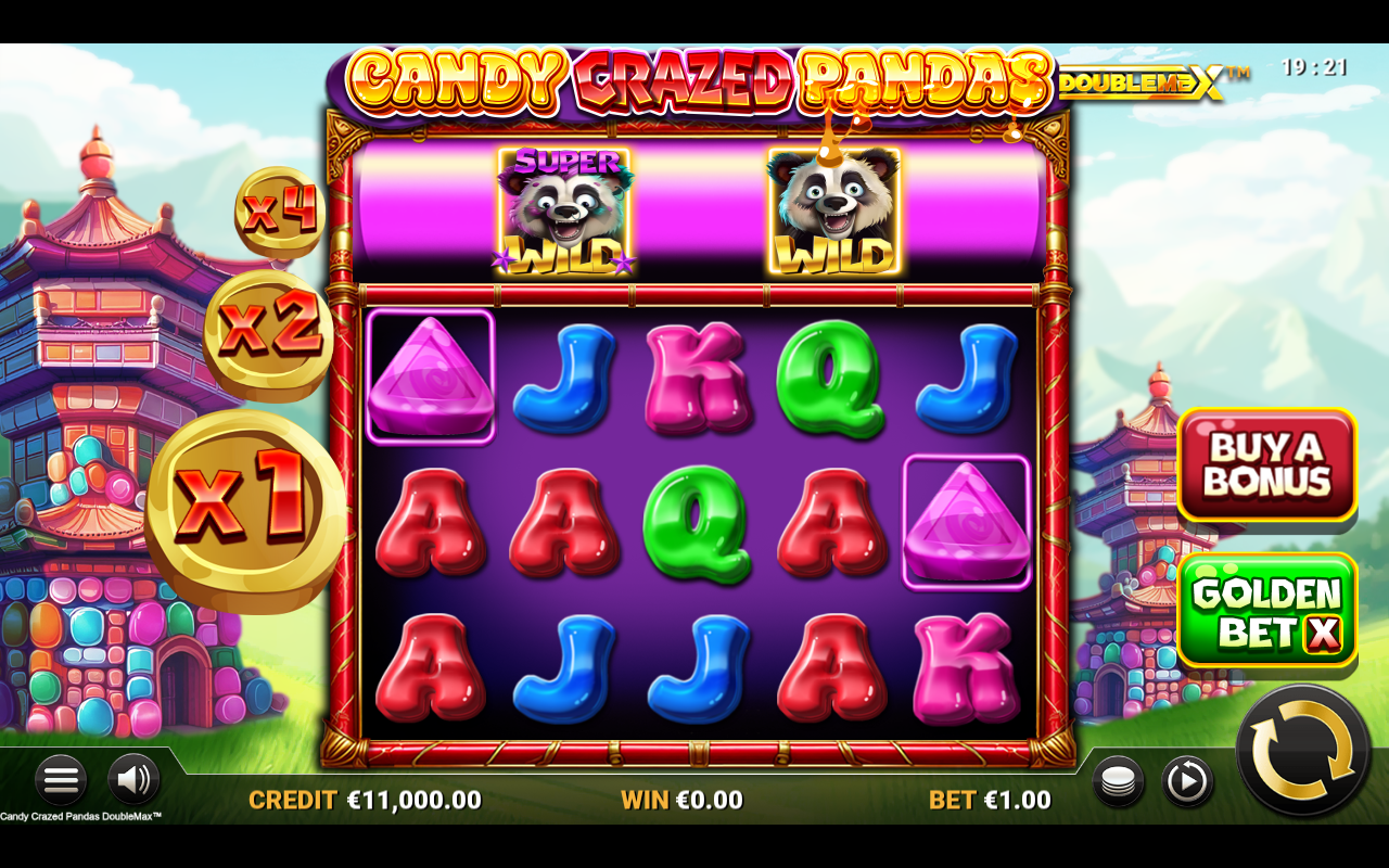 Candy Crazed Pandas DoubleMax base game
