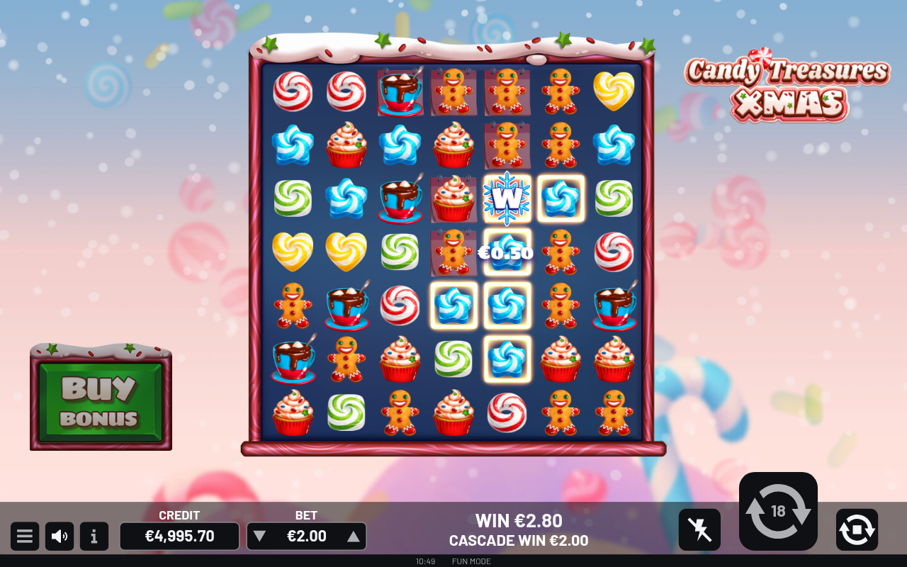 Candy Treasures Xmas gameplay