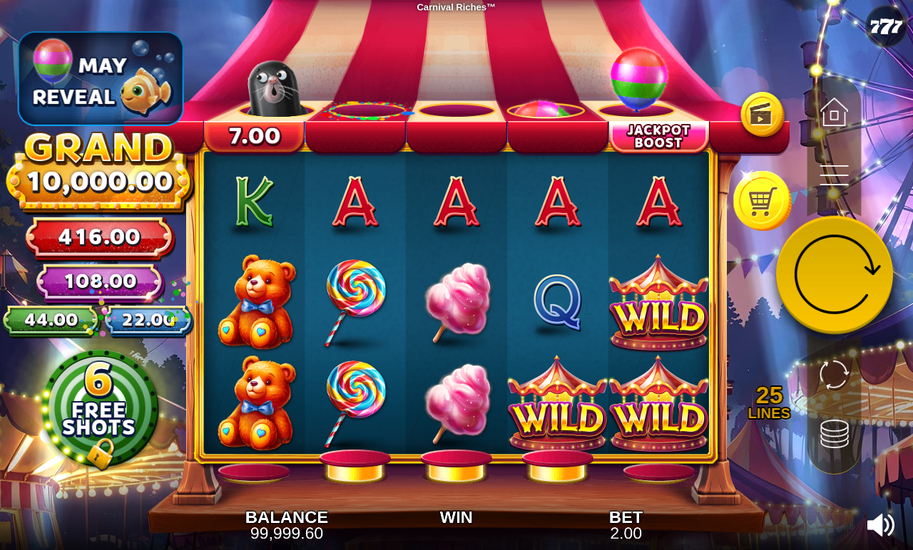 Carnival Riches gameplay