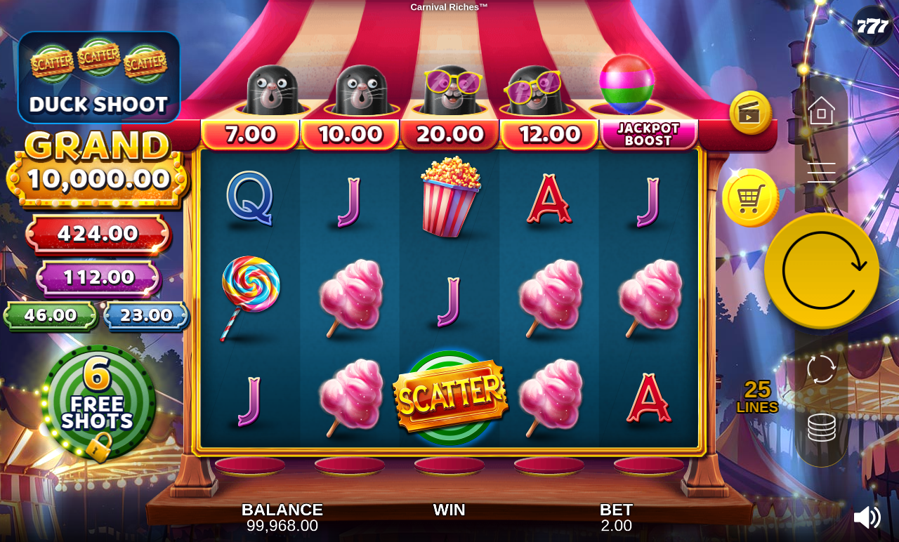 Carnival Riches base game