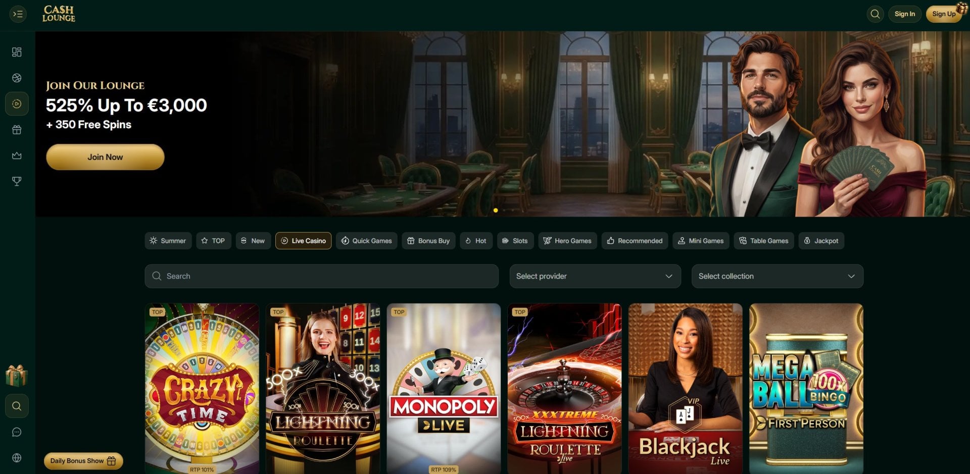 Cash Lounge Live Casino