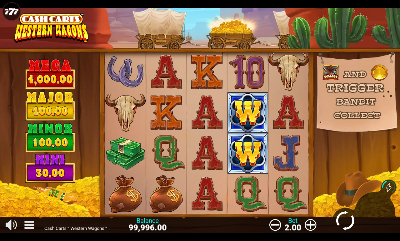 Cash Carts Western Wagons gameplay