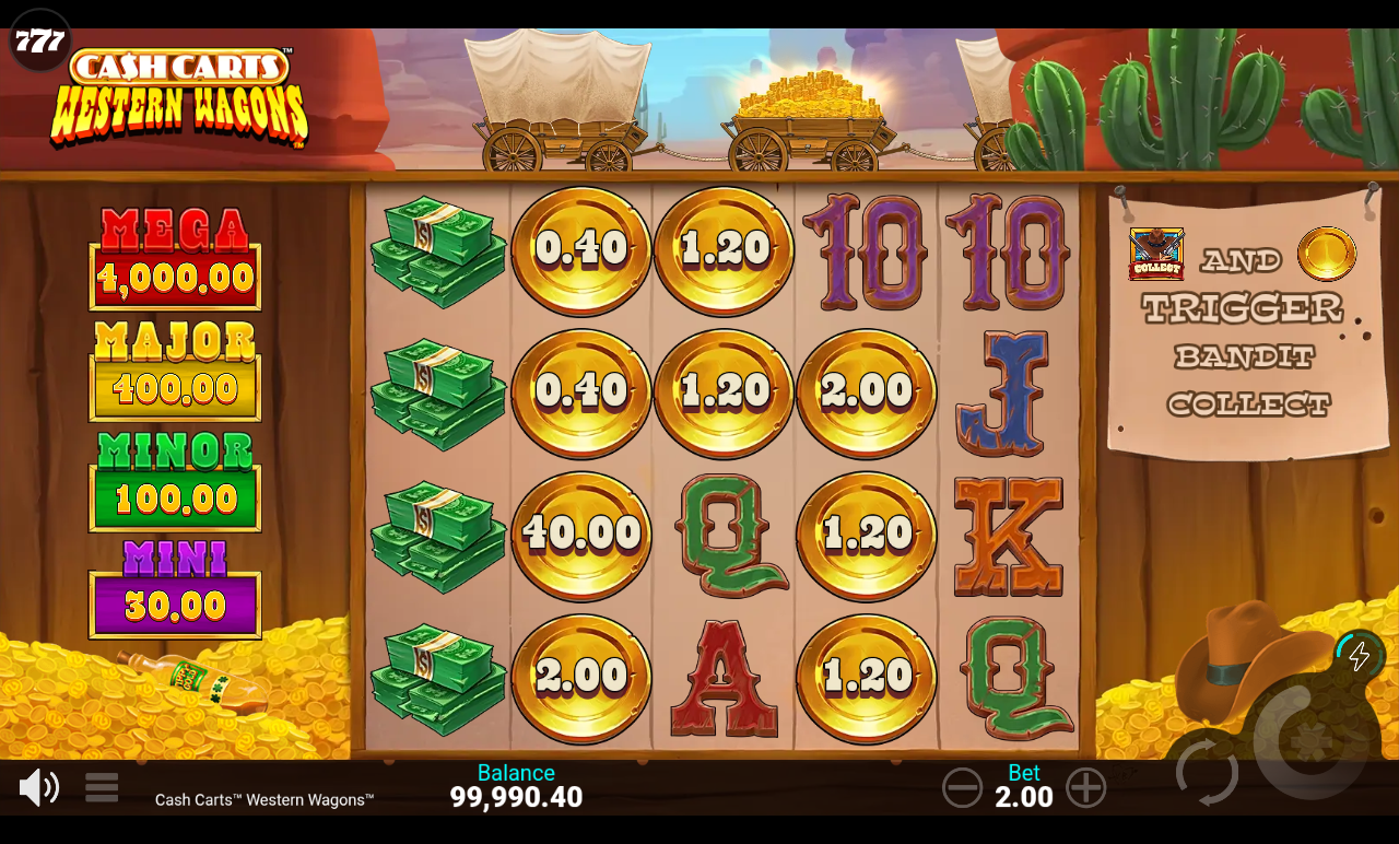 Cash Carts Western Wagons gameplay