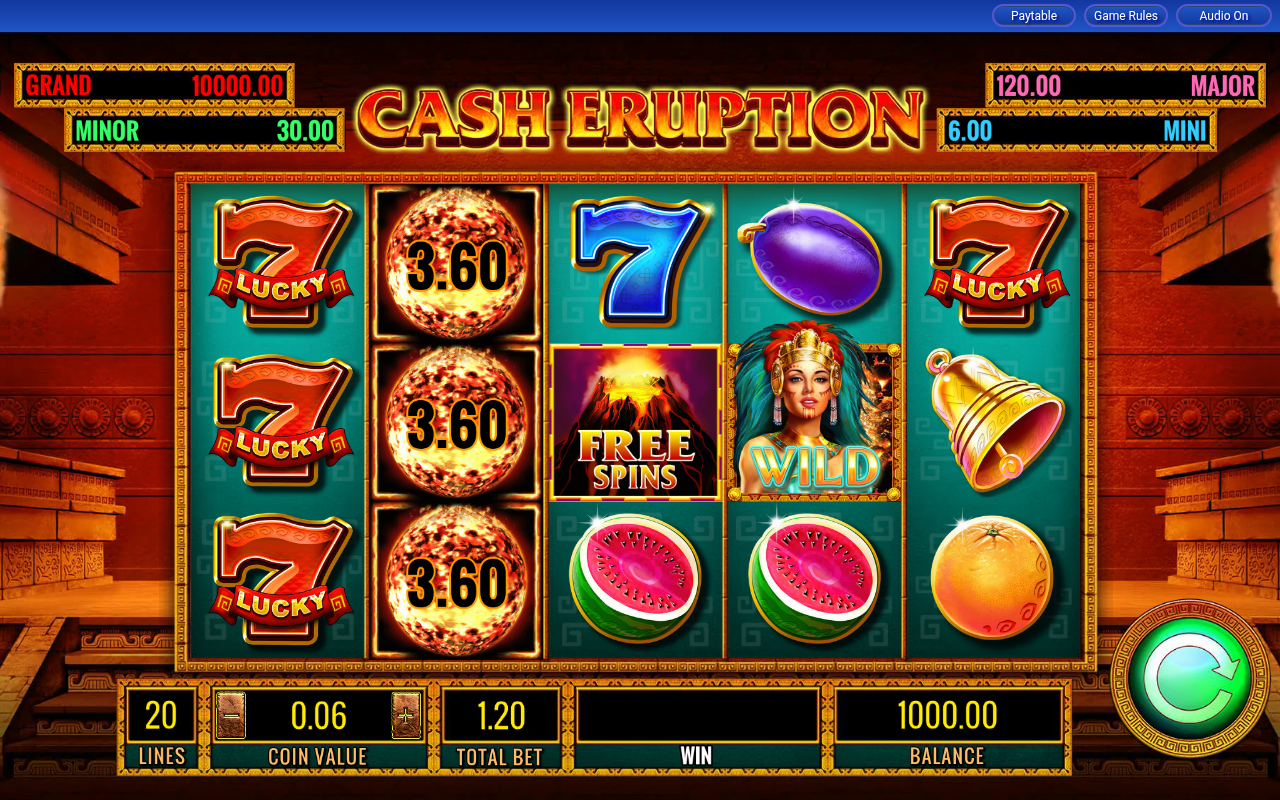 Cash Eruption base game