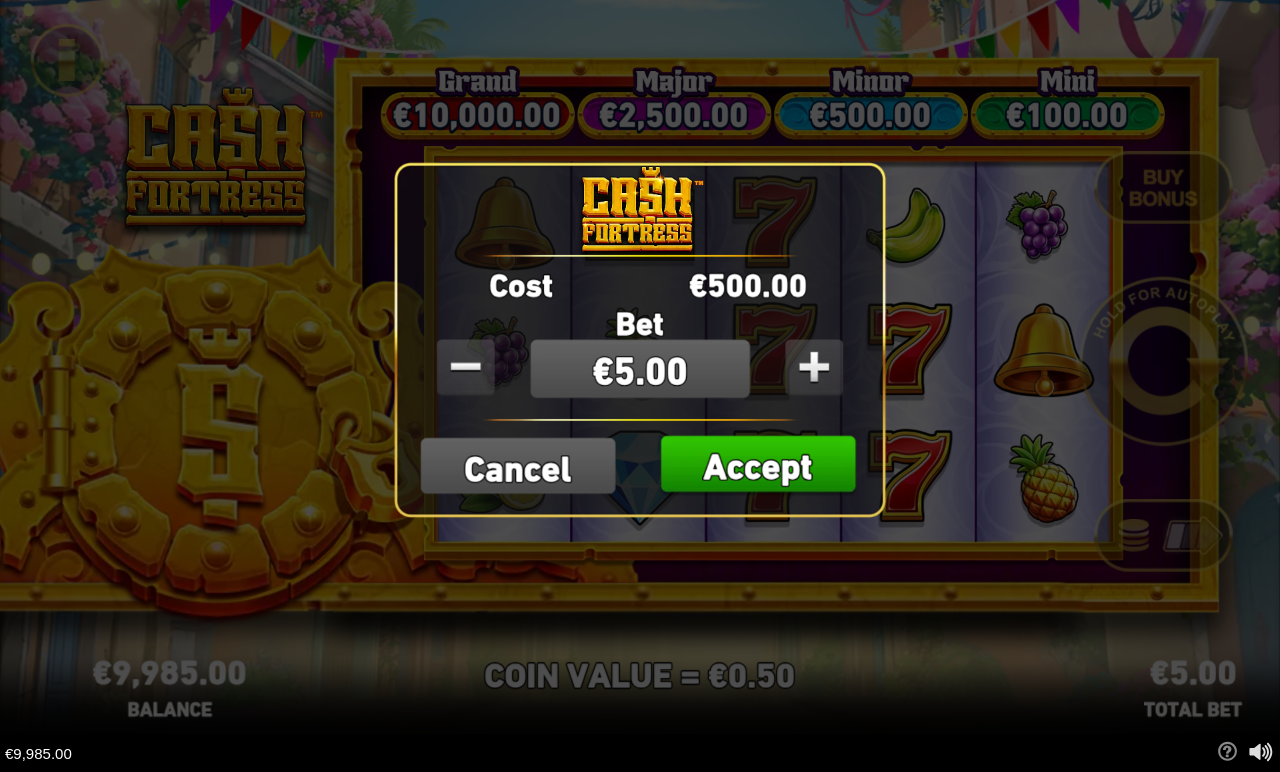 Cash Fortress bonus buy