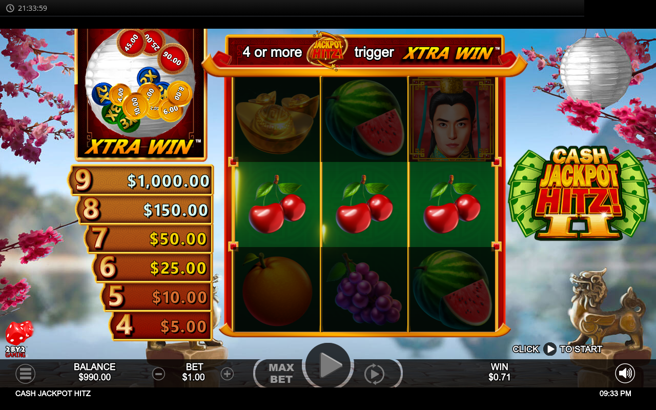Cash Jackpot Hitz 2 gameplay
