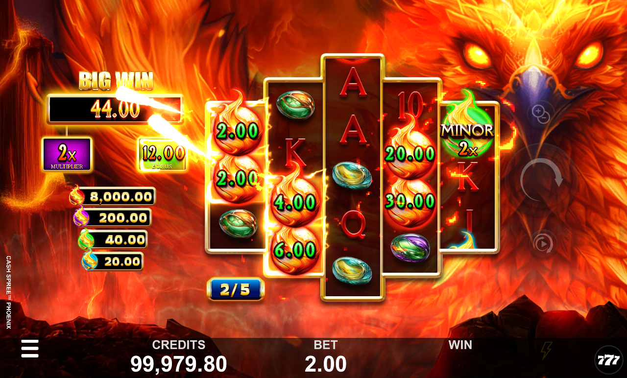 Cash Spree Phoenix bonus round