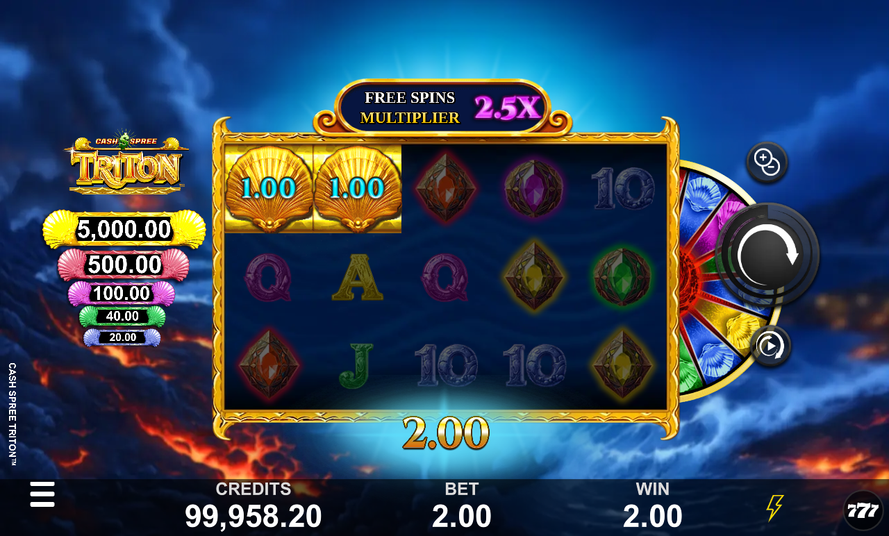 Cash Spree Triton gameplay
