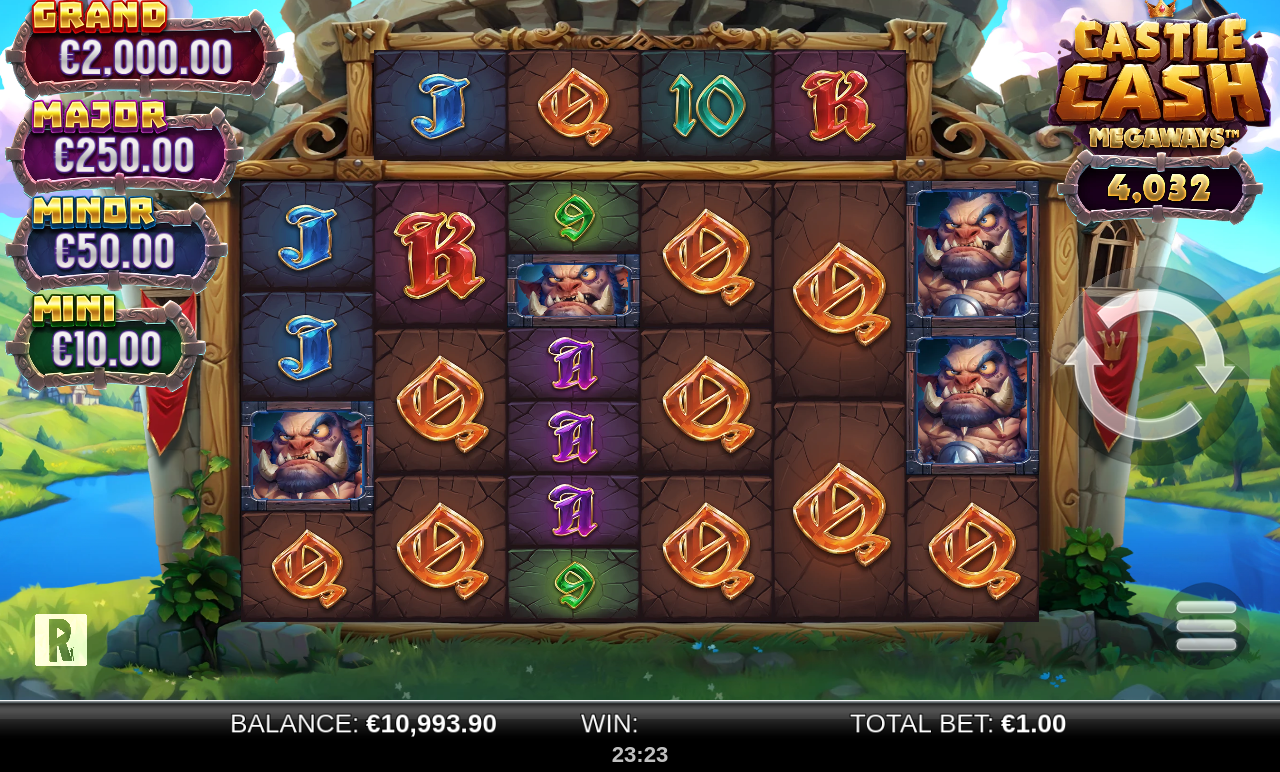 Castle Cash Megaways gameplay
