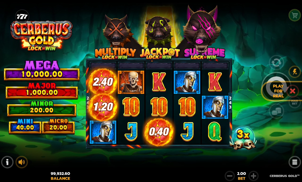 Cerberus Gold bonus round