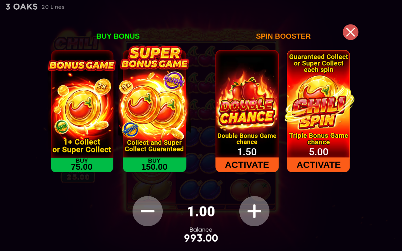 Chili Coins XXXL bonus buy