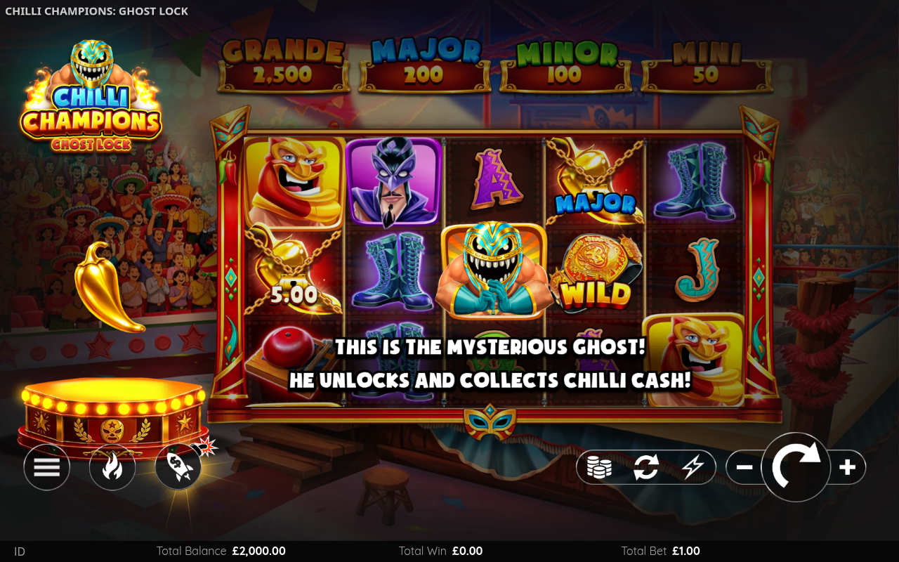 Chilli Champions Ghost Lock information screen