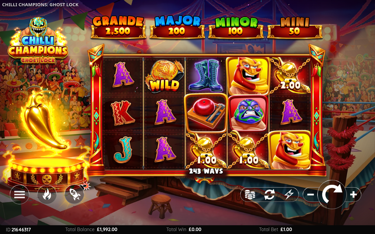 Chilli Champions Ghost Lock base game