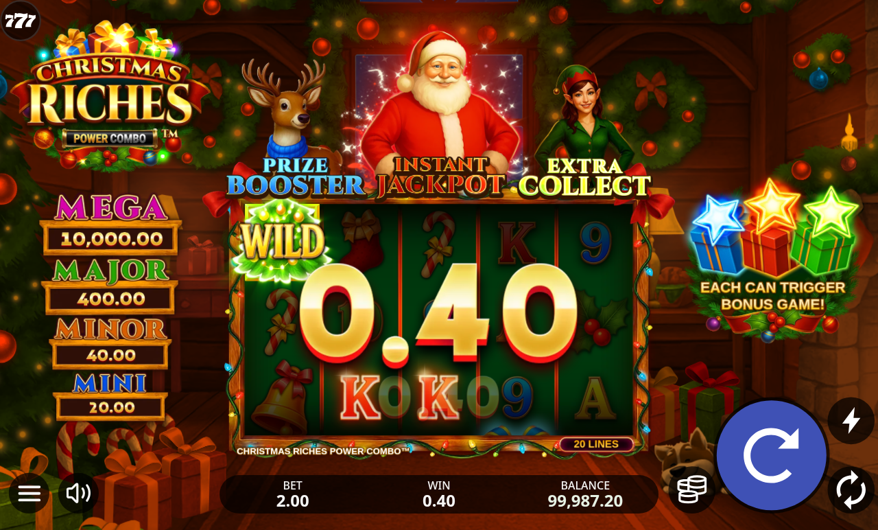 Christmas Riches Power Combo POWER COMBO Bonus Game