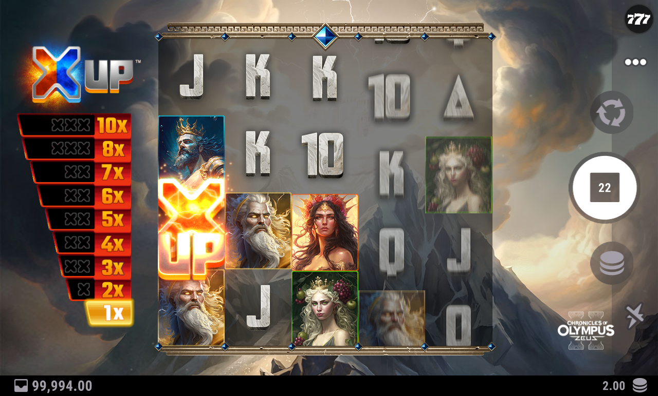 Chronicles of Olympus II - Zeus gameplay during Free Spins