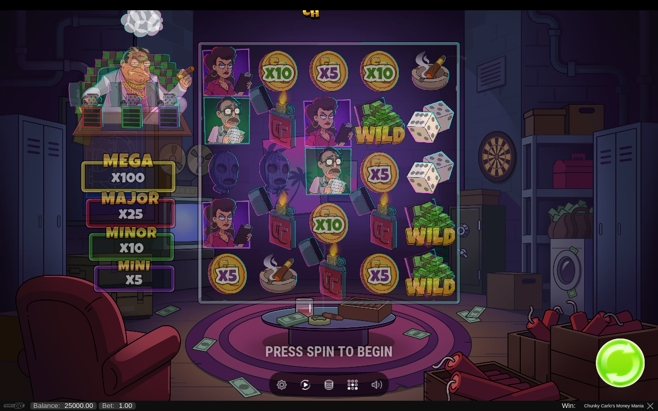 Chunky Carlo's Money Mania base game