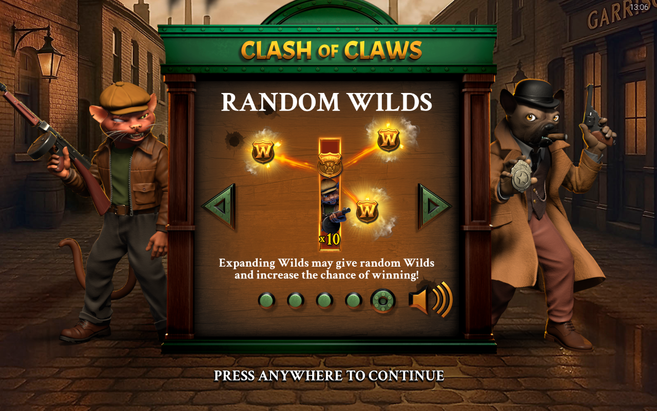 Clash of Claws information screen