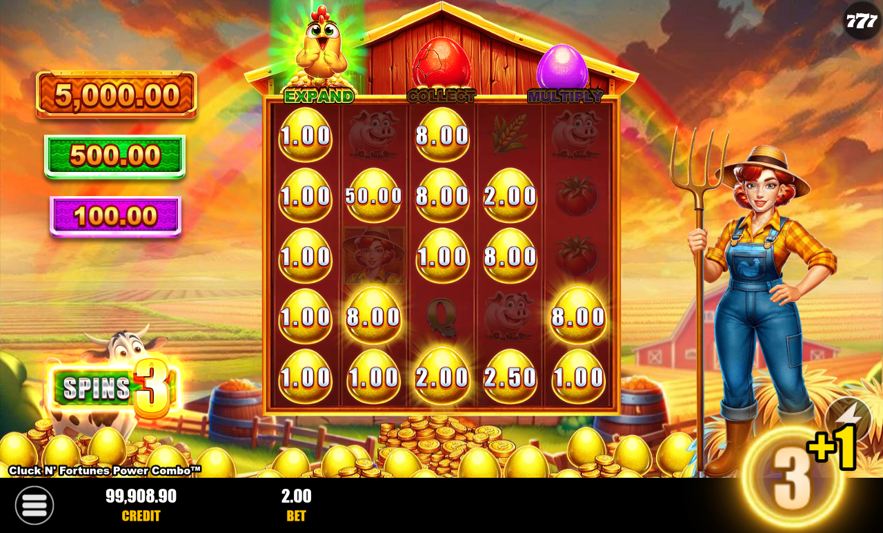Cluck N' Fortunes Power Combo base game
