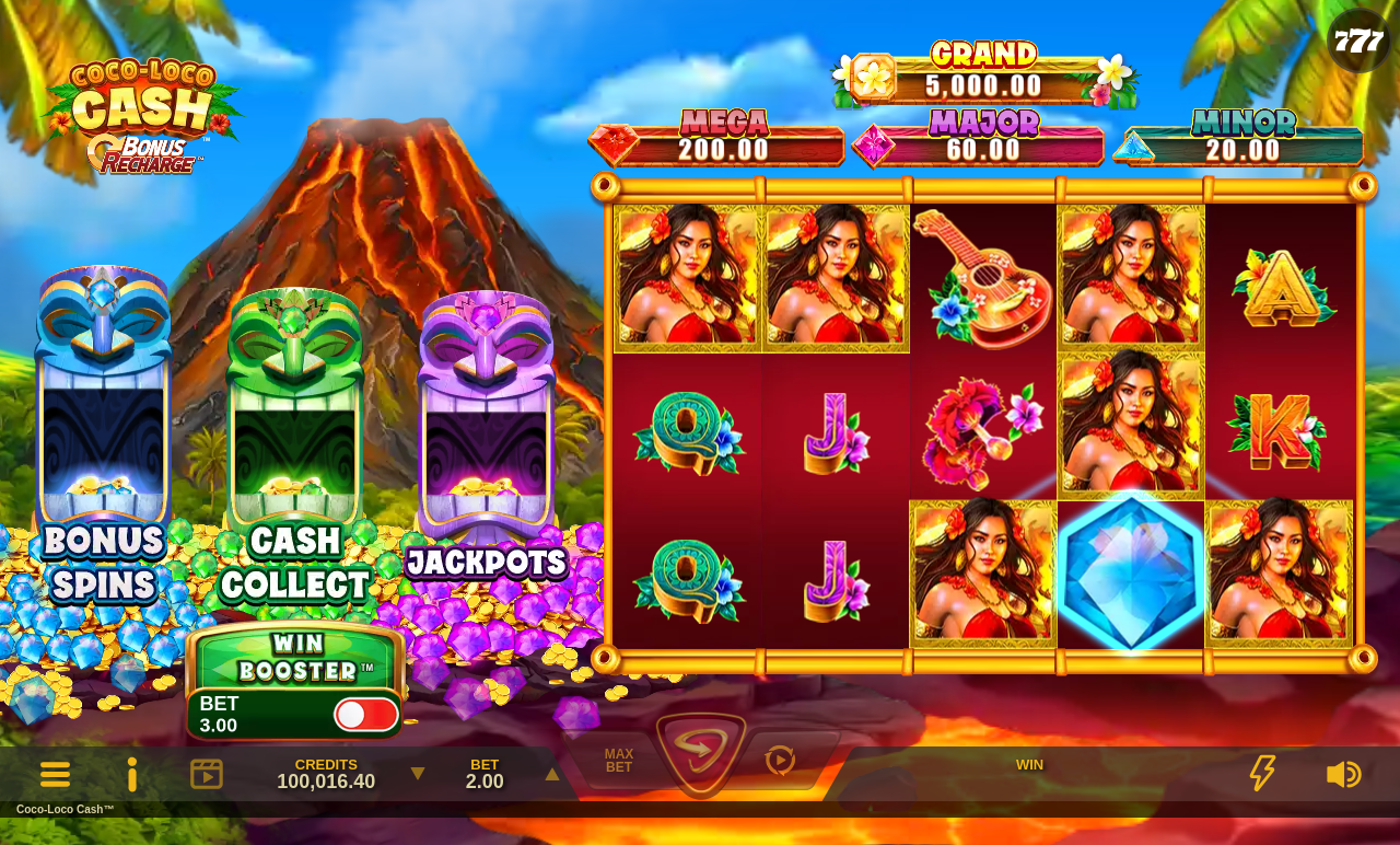 Coco-Loco Cash gameplay