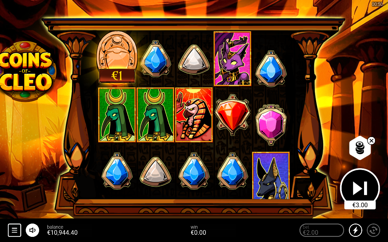 Coins of Cleo bonus round