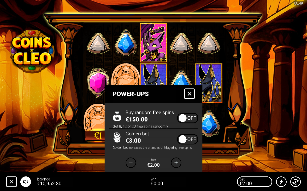 Coins of Cleo bonus buy