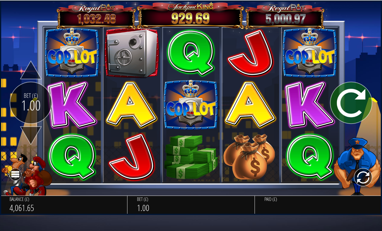 Cop The Lot Jackpot King gameplay