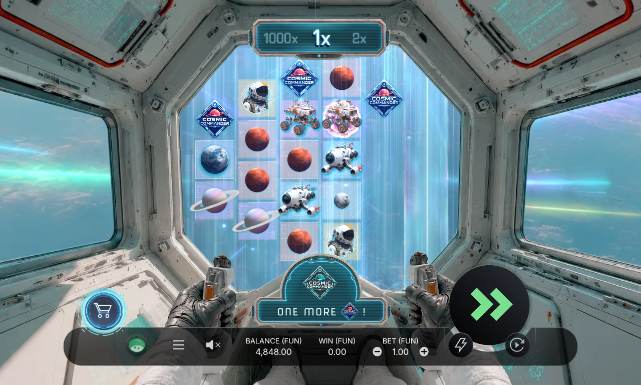 Cosmic Commander bonus round