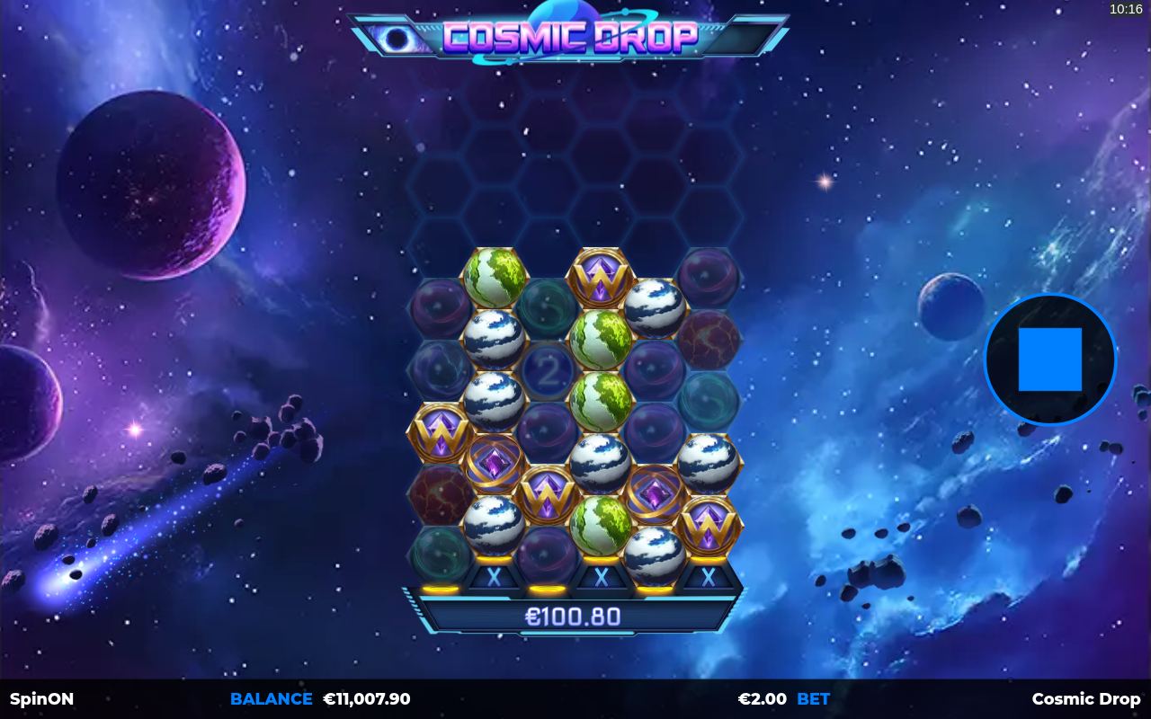 Cosmic Drop gameplay