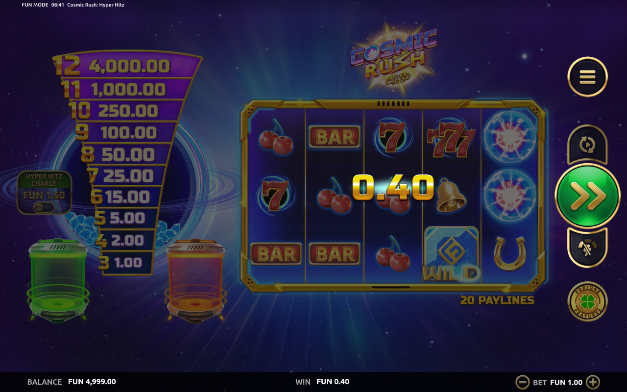 Cosmic Rush Hyper Hitz gameplay