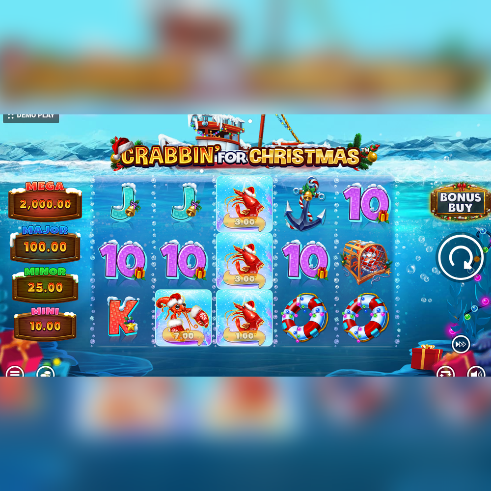 Play Crabbin For Christmas Slot Game