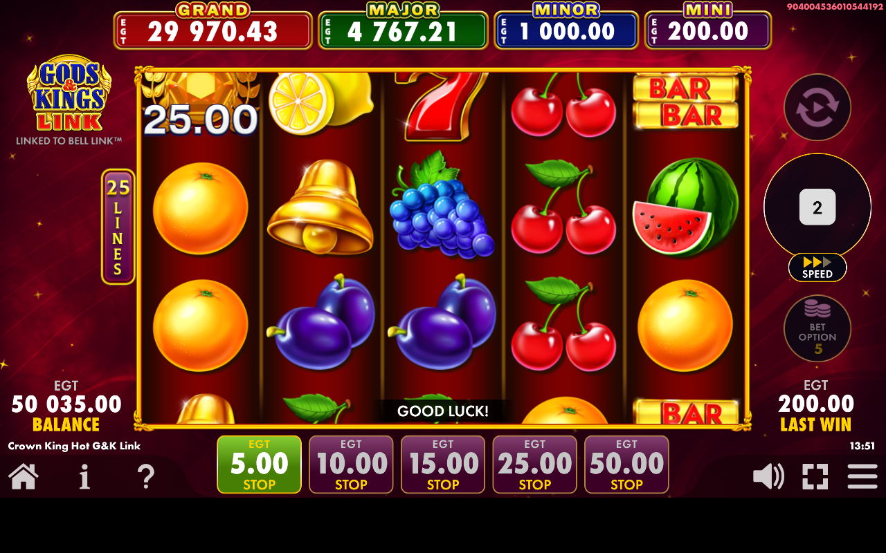 Crown King Hot Gods & King Link gameplay
