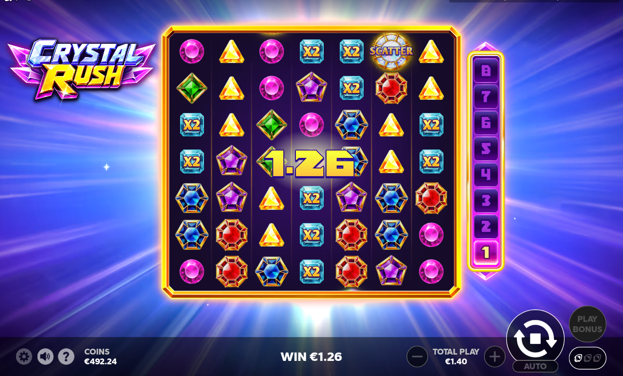 Crystal Rush gameplay