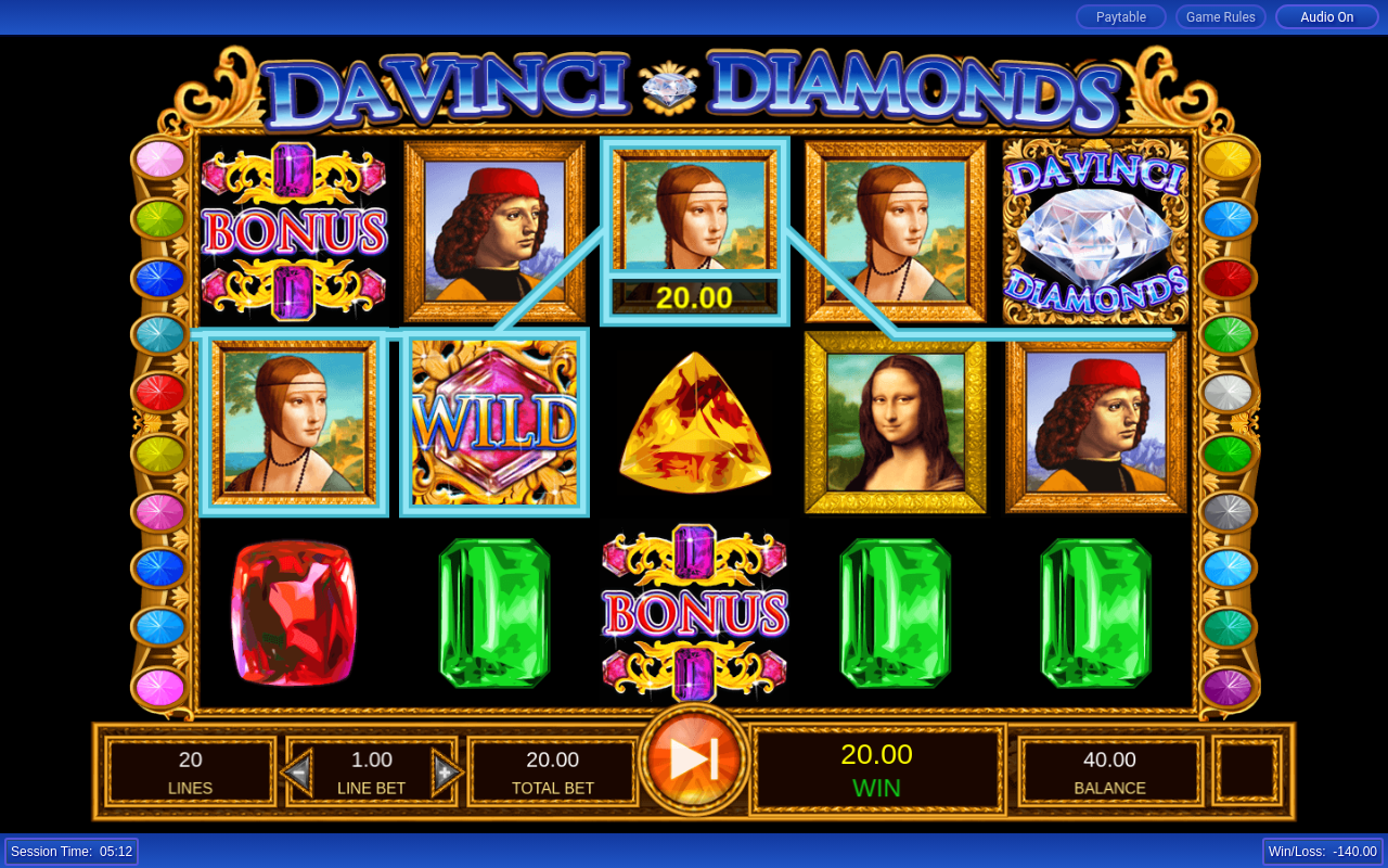 Da Vinci Diamonds gameplay