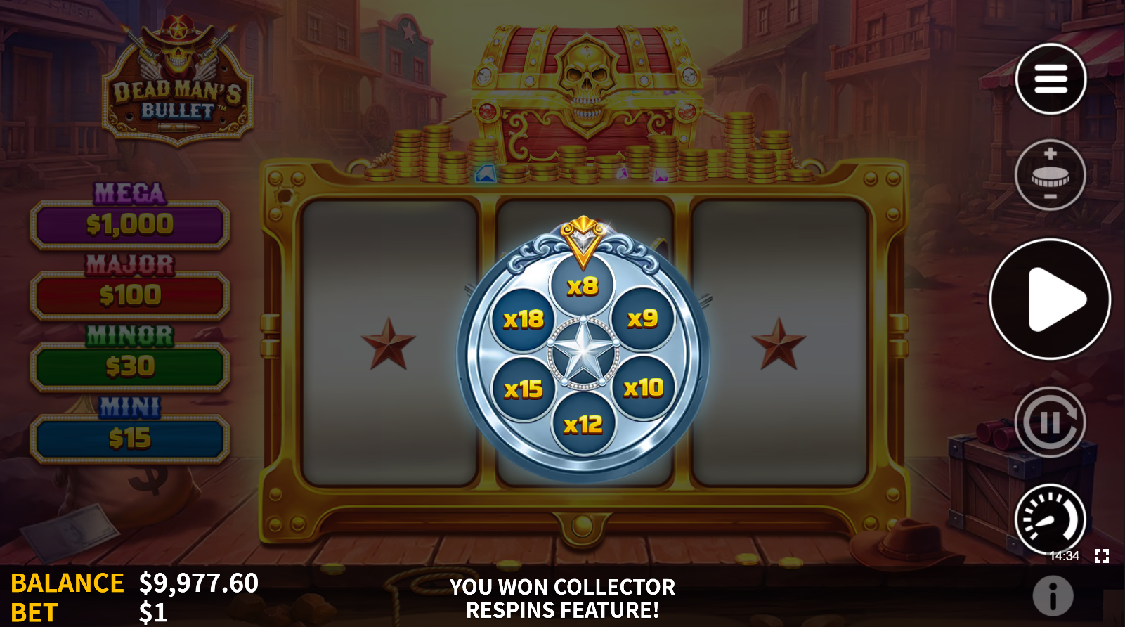 Dead Man's Bullet Silver Collector wheel