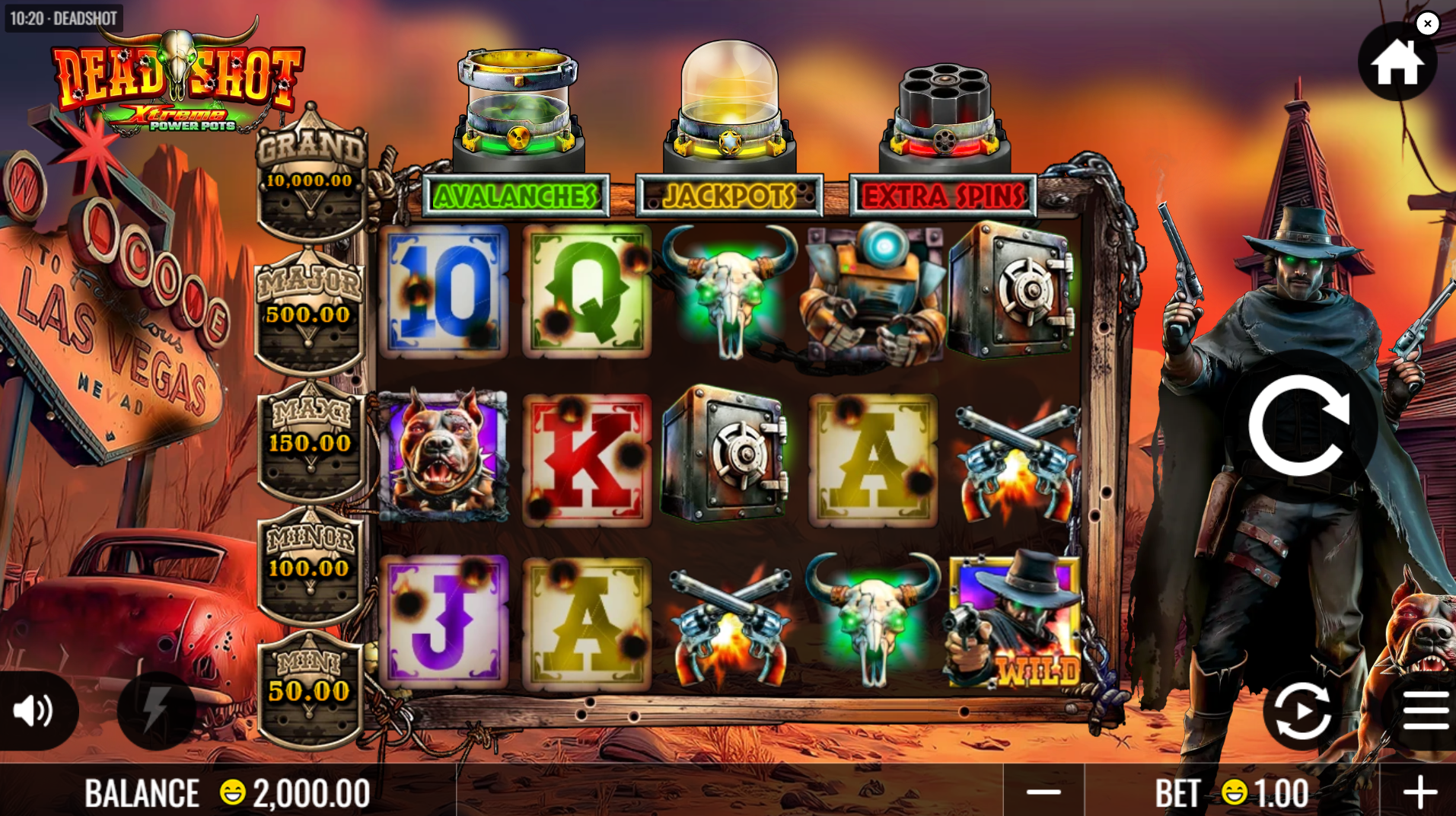 Deadshot X-Treme Power Pots base game play