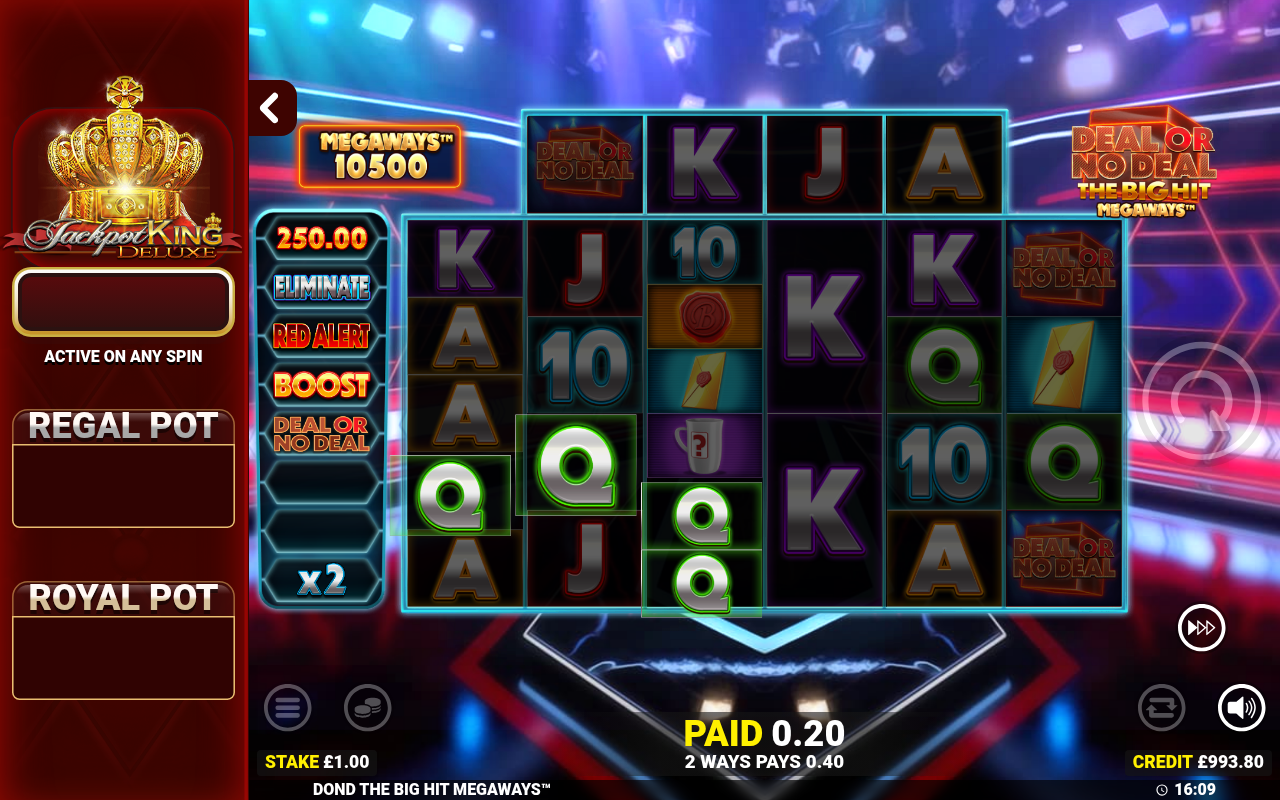Deal Or No Deal The Big Hit Megaways gameplay